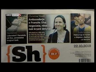Report TV - Emisioni Shtypi i Ditës dhe Ju, gazetat dhe telefonatat 22 Tetor 2018