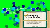 Review  Managing Chronic Pain: Workbook A Cognitive-Behavioral Therapy Approach (Treatments That