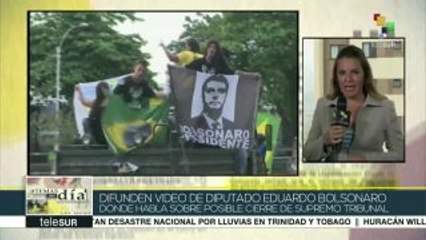Brasil: condenan amenazas de hijo de Bolsonaro contra Tribunal Federal