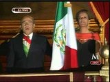 Felipe Calderón da el 'grito' en el Zócalo