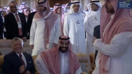 Mohamed bin Salman en el foro conocido como 'Davos del desierto'.