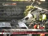 Cae helicóptero en Viveros de Coyoacán del DF