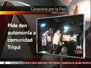 Arriba "Caravana al Sur" a Monte Albán, Sicilia recibe bendición zapoteca