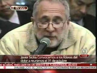 Convoca Javier Sicilia a una reunión masiva para el 31 de octubre