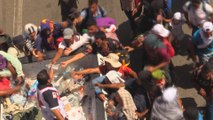 La caravana migrante se topa con la solidaridad de los mexicanos-