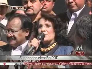 Padierna denuncia intervención en votación de consejeros del PRD