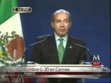 Felipe Calderón desde la Cumbre G-20 Cannes