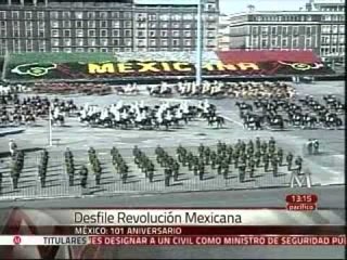 Destacan fuerzas armadas en desfile de la Revolución