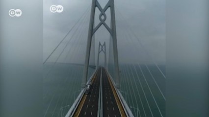 Maior ponte marítima do mundo é inaugurada na China