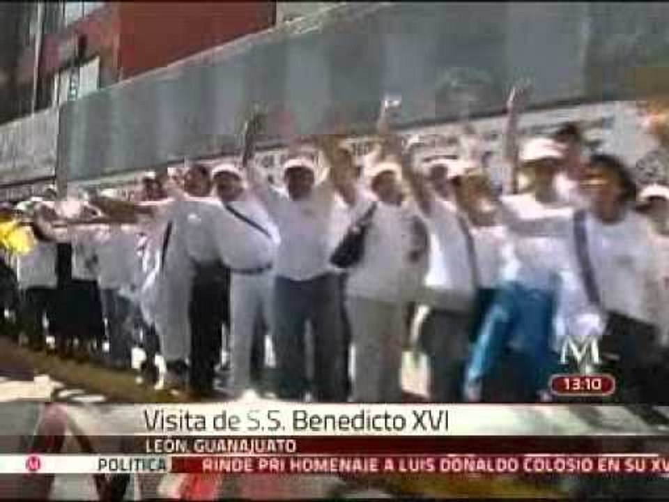Reporte de la visita de Benedicto XVI a 3 horas de su llegada; por Carlos Zuñiga