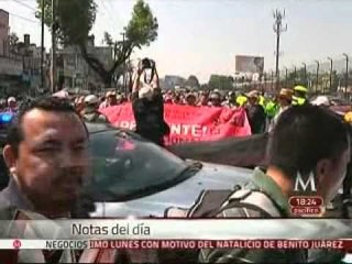 Notas del día: Maestros "hacen base" en el Zócalo