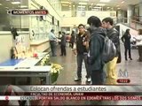 Con ofrenda, en Facultad de Economía recuerdan a alumnos fallecidos