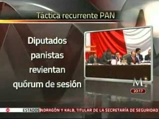 Revienta PAN sesión en San Lázaro en defensa de Josefina