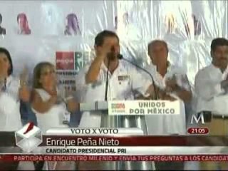 Pide Peña a candidatos dejar "los papeles y los acordeones" al debatir