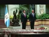 Peña Nieto visita a Otto Pérez, acuerdan ampliar agenda bilateral