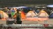 Marchan maestros de la CNTE en DF y acampan en el Zócalo