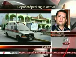 Popocatépetl se encuentra en relativa calma: Protección Civil