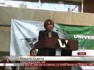 Encara estudiante a Rosario Guerra en la UAM Iztapalapa