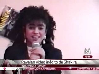 Shakira a los 14 años cantando "Magia"