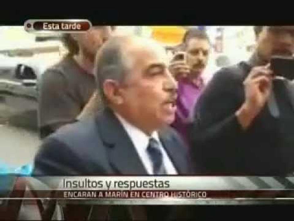 Encaran a Carlos Marín en Centro Histórico