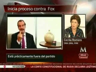Fox ya está políticamente fuera del PAN: Cecilia Romero