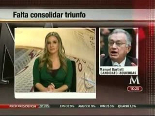 Estuve arriba y de repente aparecen casi 100 mil votos nulos: Bartlett