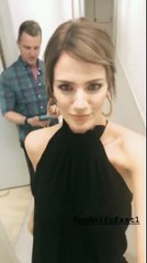 Paula grabando para TELEFÉ 1 - 26 de Septiembre