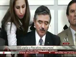 IFE vigila y fiscaliza recursos: Valdés Zurita