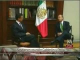 Se reúnen Calderón y Peña Nieto en Los Pinos