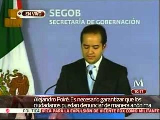 Urge Poiré creación de app para denunciar delitos