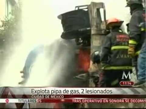 Vuelca pipa de gas en Naucalpan; hay 2 lesionados