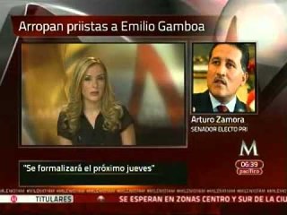 Emilio Gamboa encabezará la bancada del PRI en el Senado: Zamora