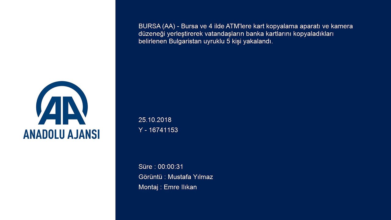 Bulgar ATM çetesi çökertildi - BURSA