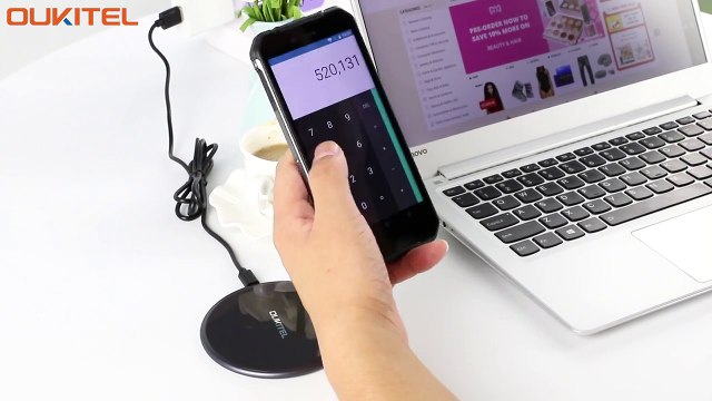 OUKITEL WP1_ carga inalámbrica vs. carga por cable