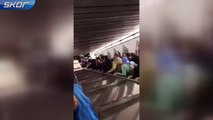 The escalator at Rome metro station was damaged causing several people to be injured.