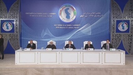 Caspian countries sign convention after two decades of tough negotiations