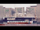 Abandonan toneladas de droga en Arranberri, Nuevo León