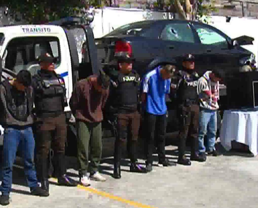 Cuatro colombianos fueron capturados aparentemente mientras huían de una fechoría
