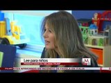 Melania Trump, celebró el día mundial de la lectura leyendo en un hospital de Nueva York