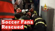 Soccer Fans Rescued After Escalator Malfunctions Ahead Of Match In Rome