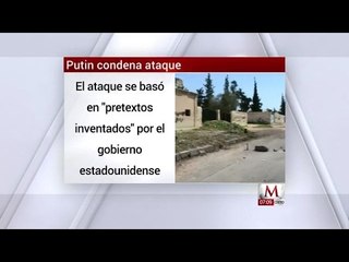 Vladimir Putin condena ataque de EU contra Siria