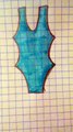Costume da bagno azzuro disegno