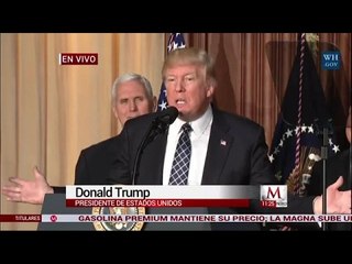 Trump ofrece conferencia de prensa sobre el sector automotriz
