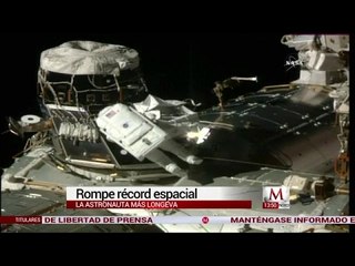 Peggy Whitson, rompe récord espacial como la astronauta más longeva