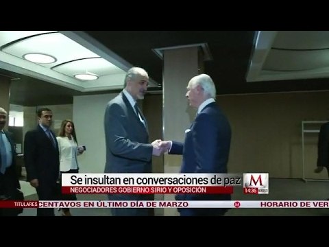 Se insultan gobierno sirio y opositores durante conversaciones de paz