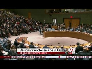 Consejo de Seguridad de la ONU lleva a cabo sesión de emergencia tras ofensiva de EU a Siria