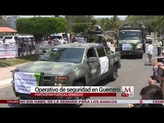 Operativo de seguridad en Guerrero