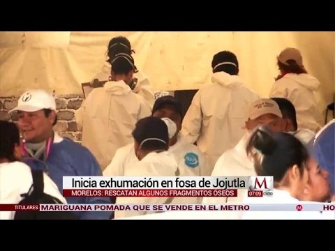 Inició exhumación de restos en fosas de Jojutla, Morelos