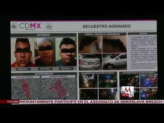 En la CDMX detienen a 3 por secuestro agravado
