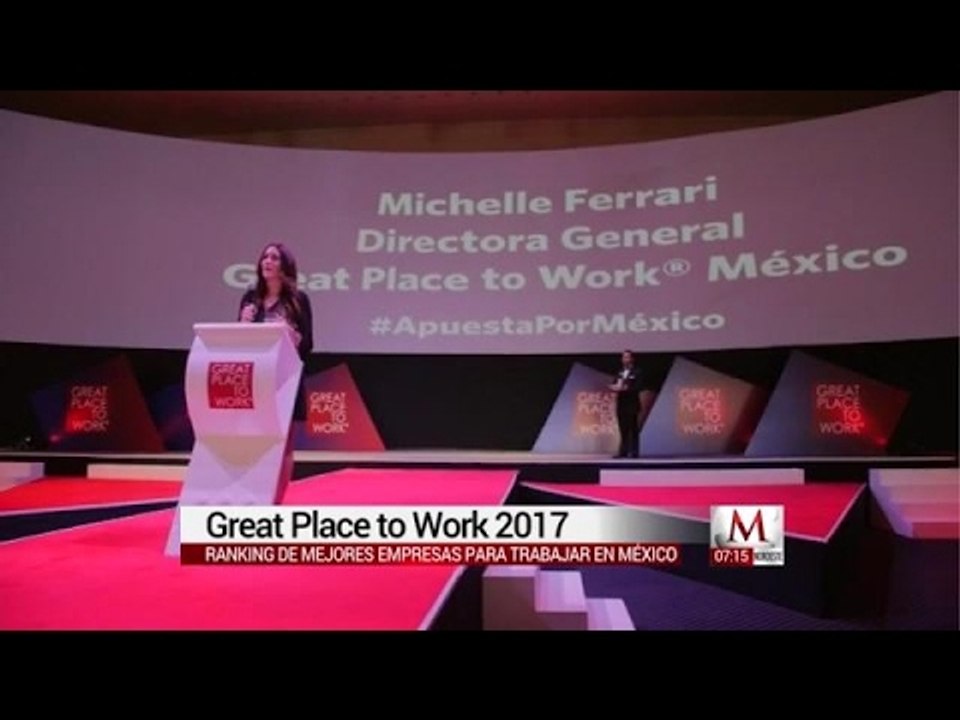 Great Place to Work 2017 informó sobre las mejores empresas para trabajar en México
